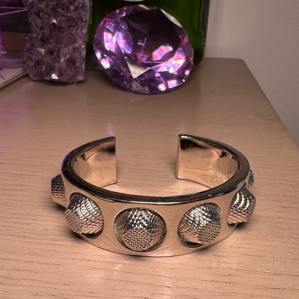 Balenciaga silver bangle bracelet like new